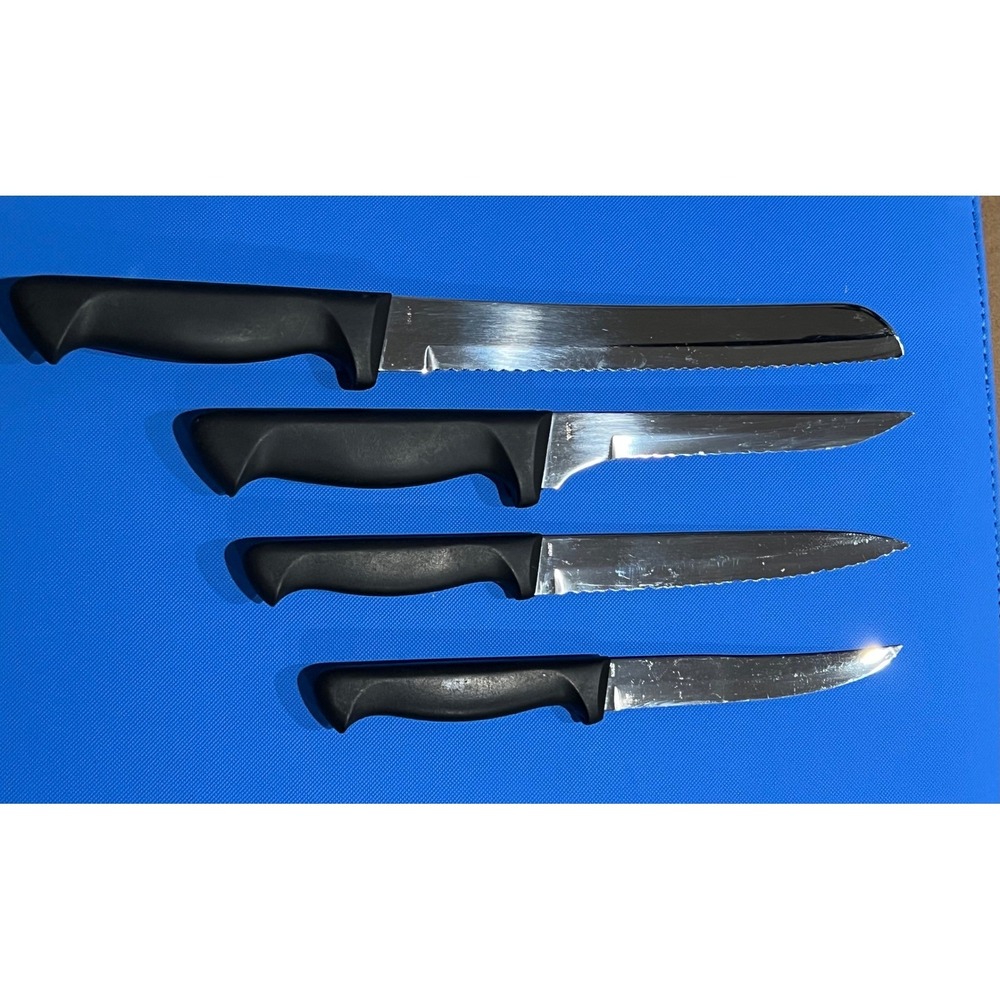 JA Henckels International Everedge Knife Set 4pc Stainless Steel Black Handle - Picture 5 of 10